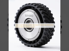 Hoogbelaste rubberen aandrijfwiel met stalen inzetstuk voor rupsbandaandrijving voor service robot mobiele chassis