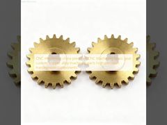 CNC machining china precision CNC Machining brass gear custom copper alloy machined parts high precision transmission components