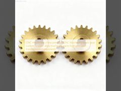 CNC machining china precision CNC Machining brass gear custom copper alloy machined parts high precision transmission components