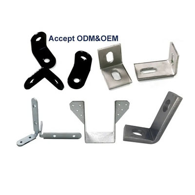 Aluminum Bending Welding Stamped Metal Brackets Sheet Mold Punching Metal Parts