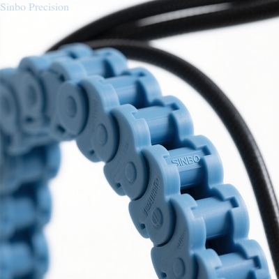 Industrial Robot Oil Resistant Nylon Cable Carrier High Flexibility Low Noise Internal Separation Base Support System