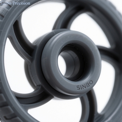 Omni Wheel Nylon Roller High Precision High Wear Resistance For Service Robot Chassis Customized