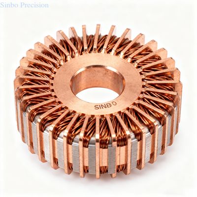 Precision Motor Commutator Copper Alloy Machined Parts CNC Machining China Precision CNC Machining Services